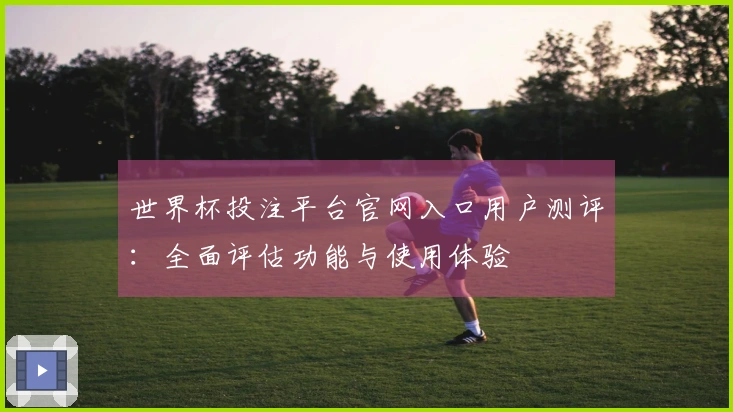世界杯投注平台官网入口用户测评：全面评估功能与使用体验